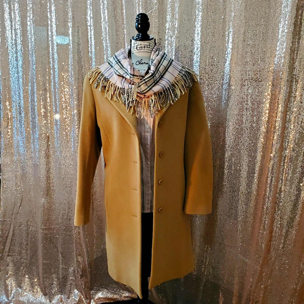 Camel Toned 3/4 Length Wool Coat